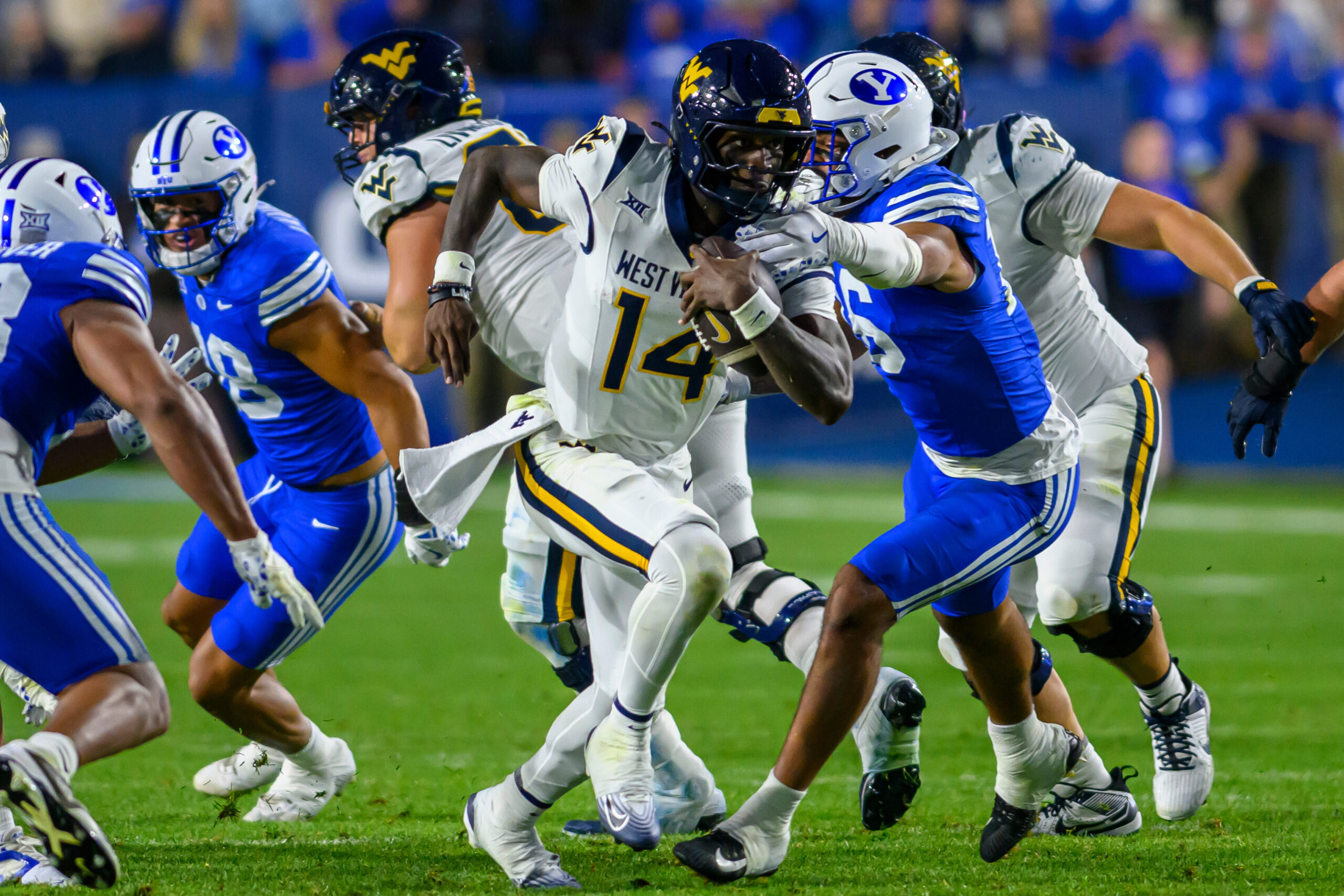WVU running back Tye Edwards out for season, QB Khalil Wilkins doubtful ahead of TCU